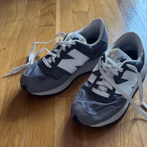 New Balance Charcoal and White Running Shoes